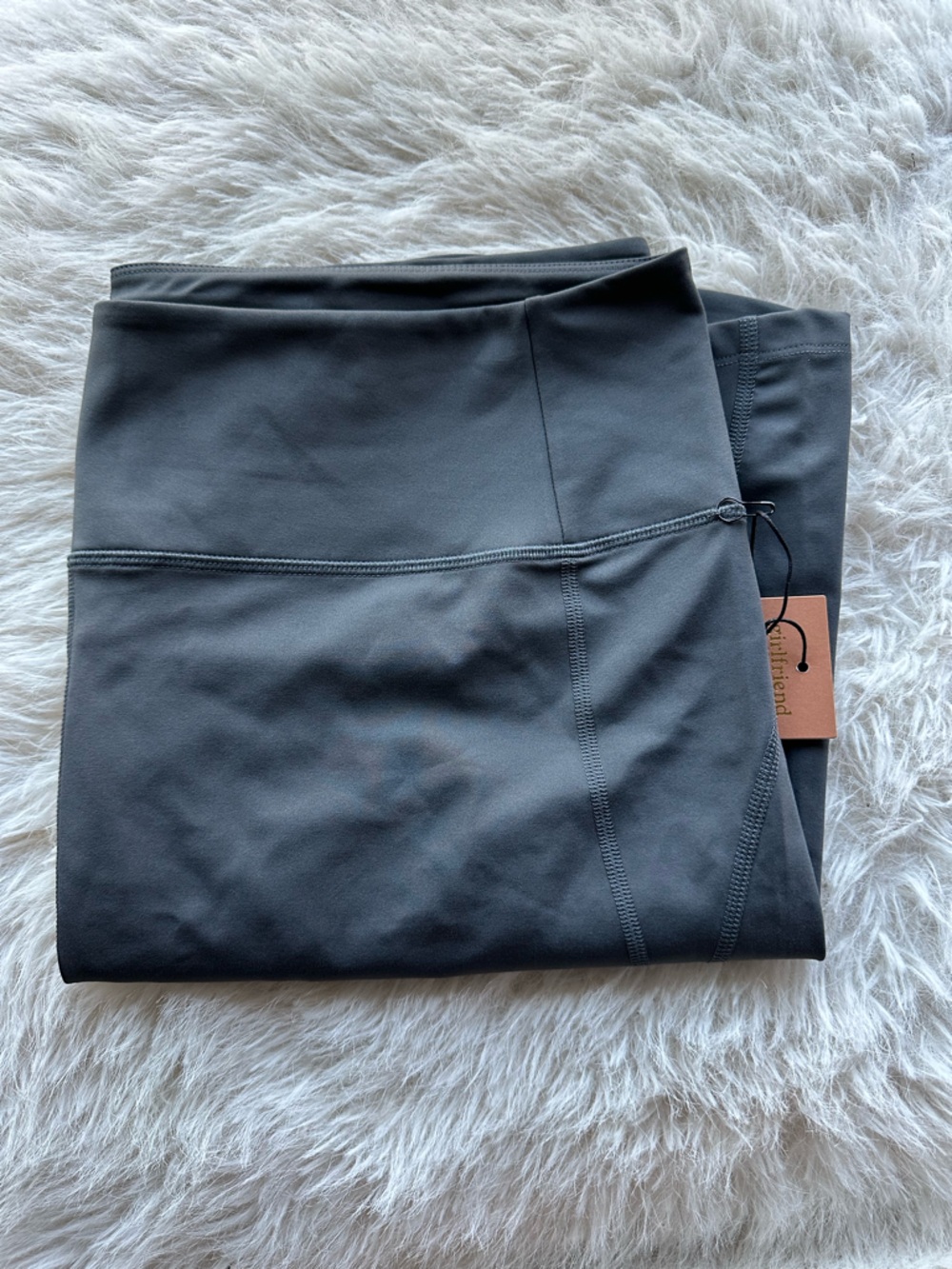 Girlfriend Collective  Charcoal Gray Bike Shorts 5XL new with tags - Picture 10 of 10